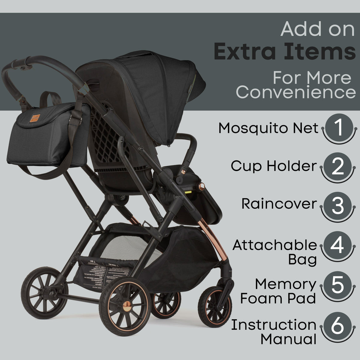 Lejoux+ Baby Pram Stroller Pushchair 0 Months +