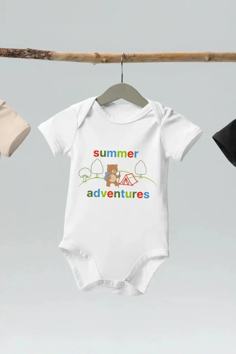 Summer Adventures Bodysuit in White - Bodysuits