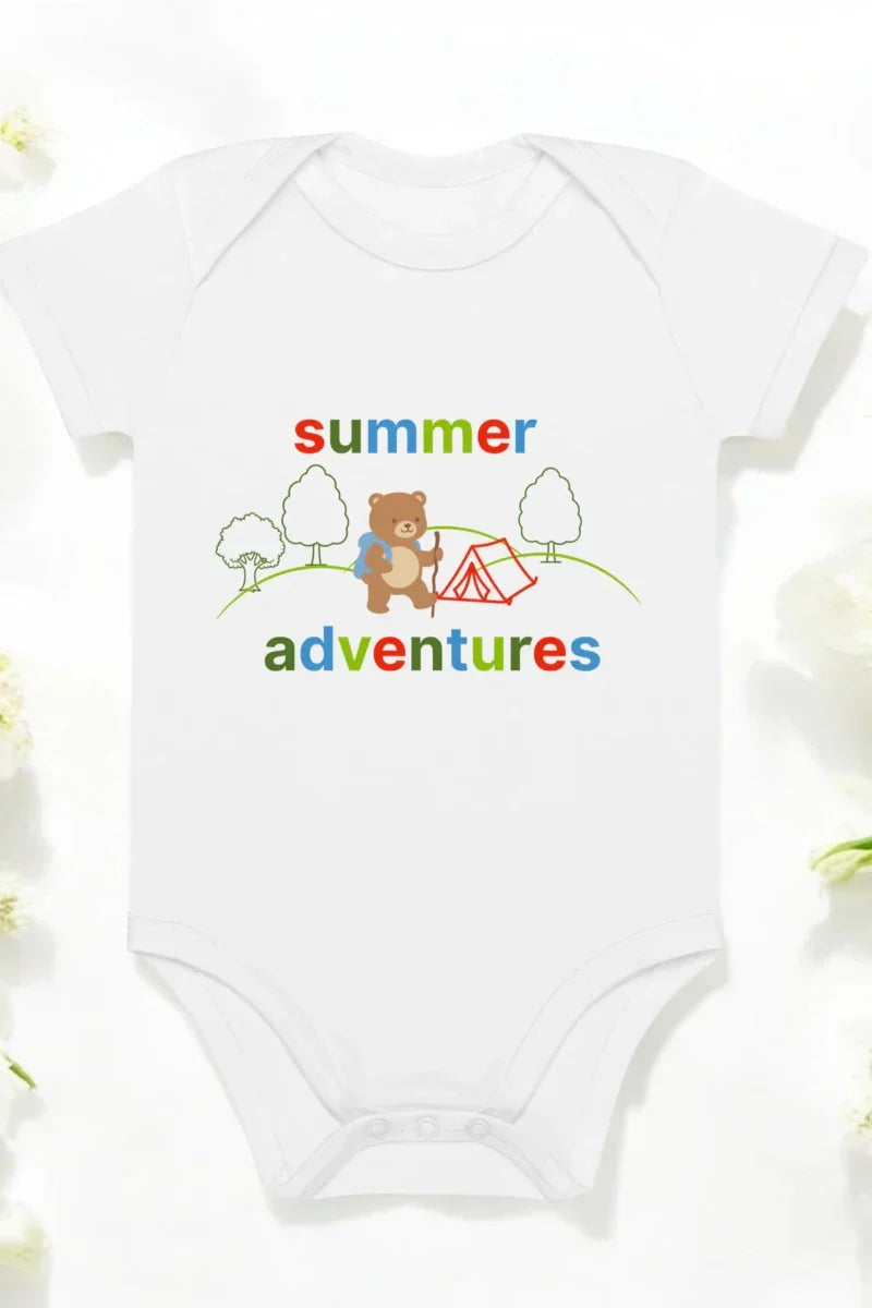 Summer Adventures Bodysuit in White - Bodysuits