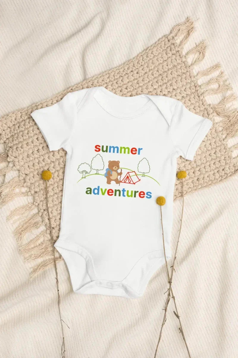 Summer Adventures Bodysuit in White - Bodysuits