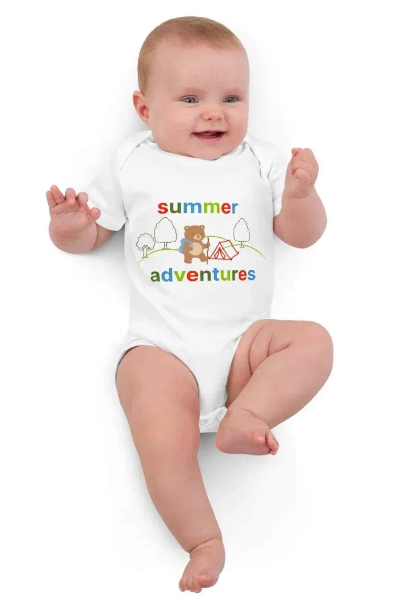 Summer Adventures Bodysuit in White - Bodysuits