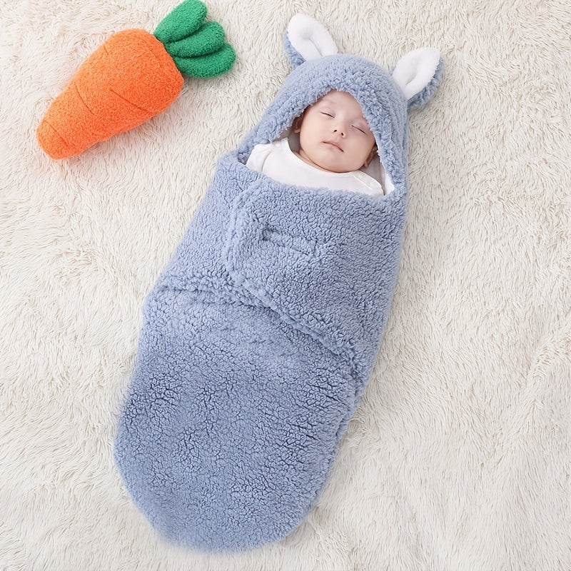 Super Soft Baby Sleeping Bag Fluffy Fleece Newborn Blanket Swaddle Blankets Unisex Baby Wrap For Newborn Baby Boys