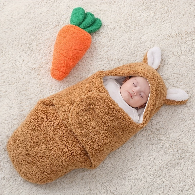 Super Soft Baby Sleeping Bag Fluffy Fleece Newborn Blanket Swaddle Blankets Unisex Baby Wrap For Newborn Baby Boys