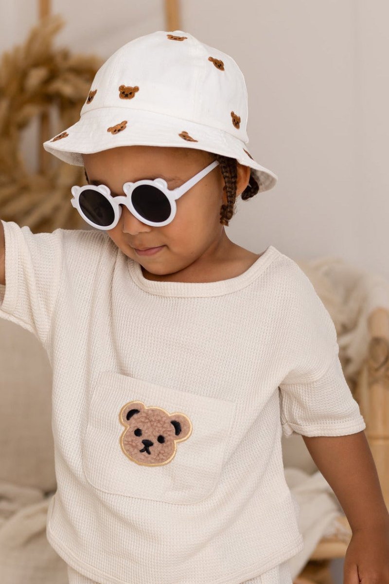The Baby Bear Summer Bucket Hat - White - Hats