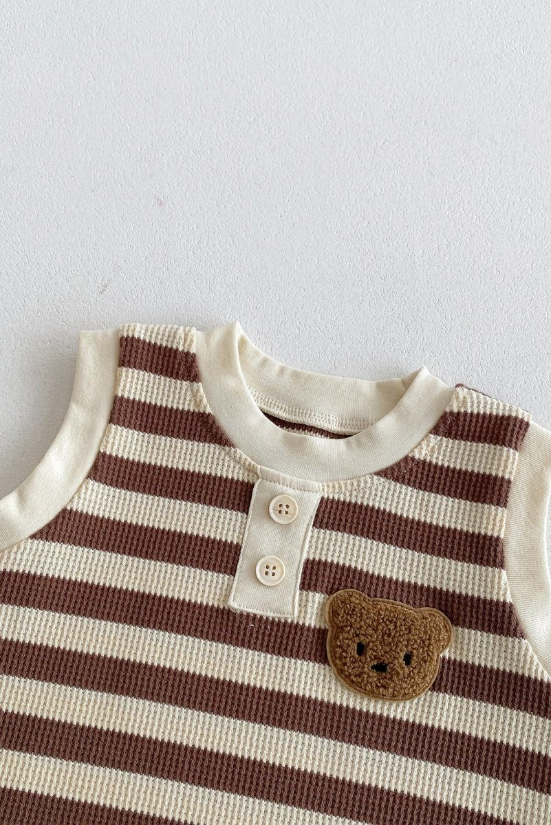 The Bear Beach Stripe Bodysuit - Bodysuits