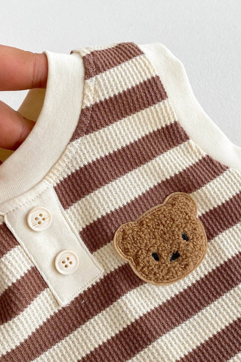 The Bear Beach Stripe Bodysuit - Bodysuits