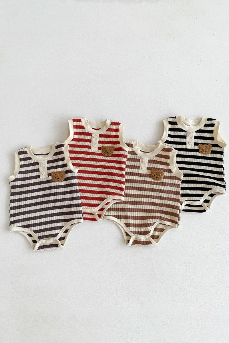 The Bear Beach Stripe Bodysuit - Bodysuits