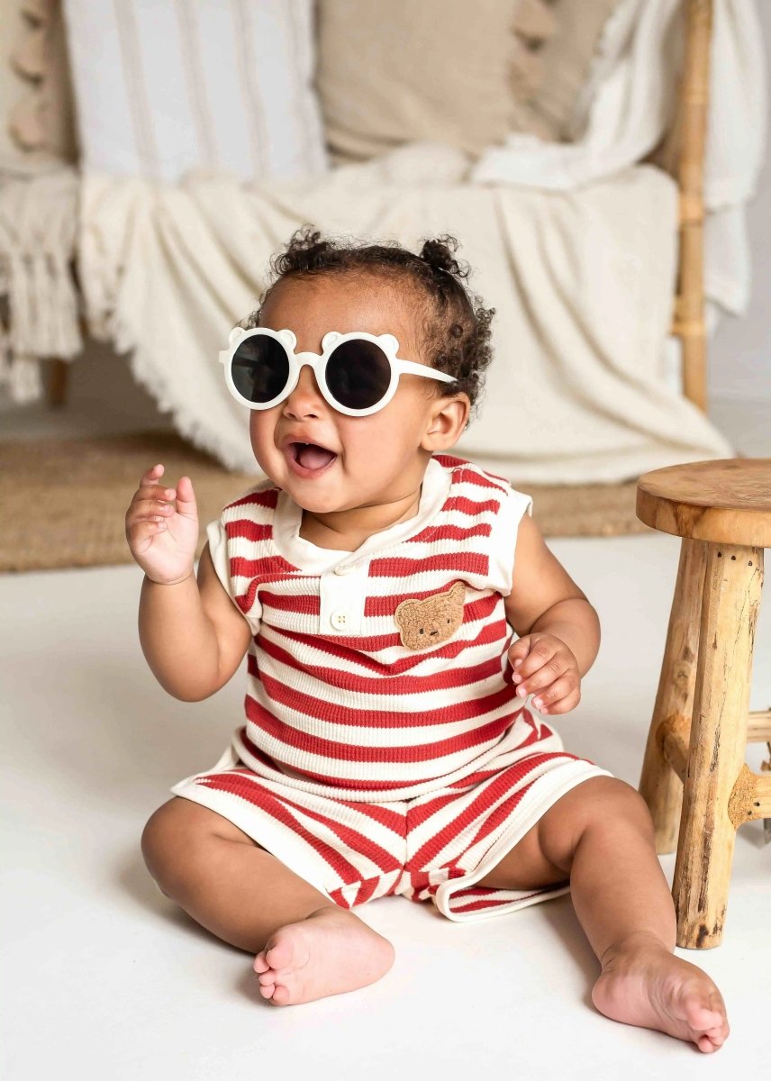 The Bear Beach Stripe Shorts & T-Shirt - Outfit Sets
