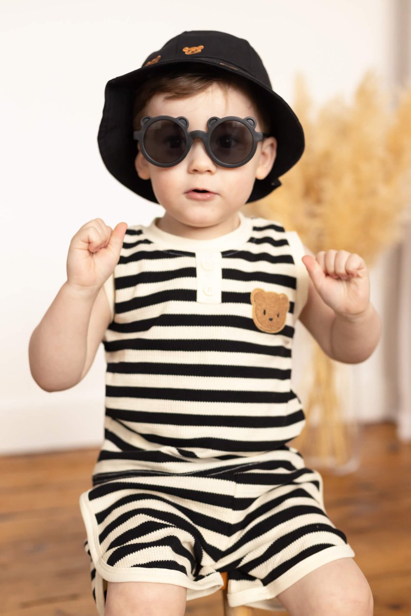 The Bear Beach Stripe Shorts & T-Shirt - Outfit Sets