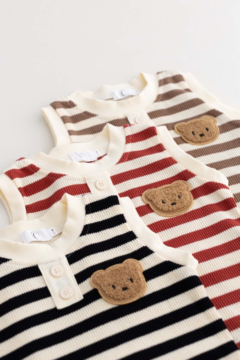 The Bear Beach Stripe Shorts & T-Shirt - Outfit Sets