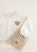 The Bear Colour Tracksuit 100% Cotton - GRAY / 0-6 M - Tracksuits