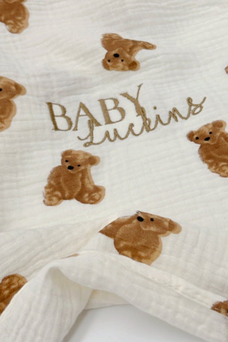 The Bear Muslin Blanket Swaddle - Blankets