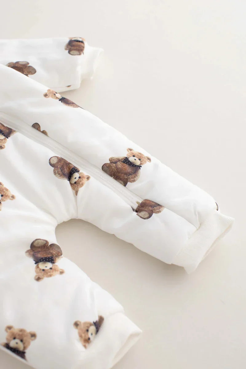 The Bear Puffer Suit with Hood - Pramsuits