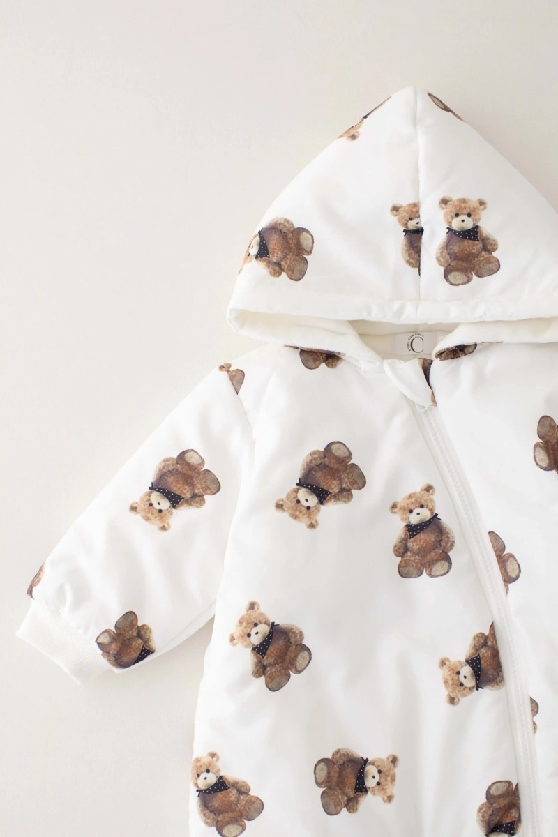 The Bear Puffer Suit with Hood - Pramsuits