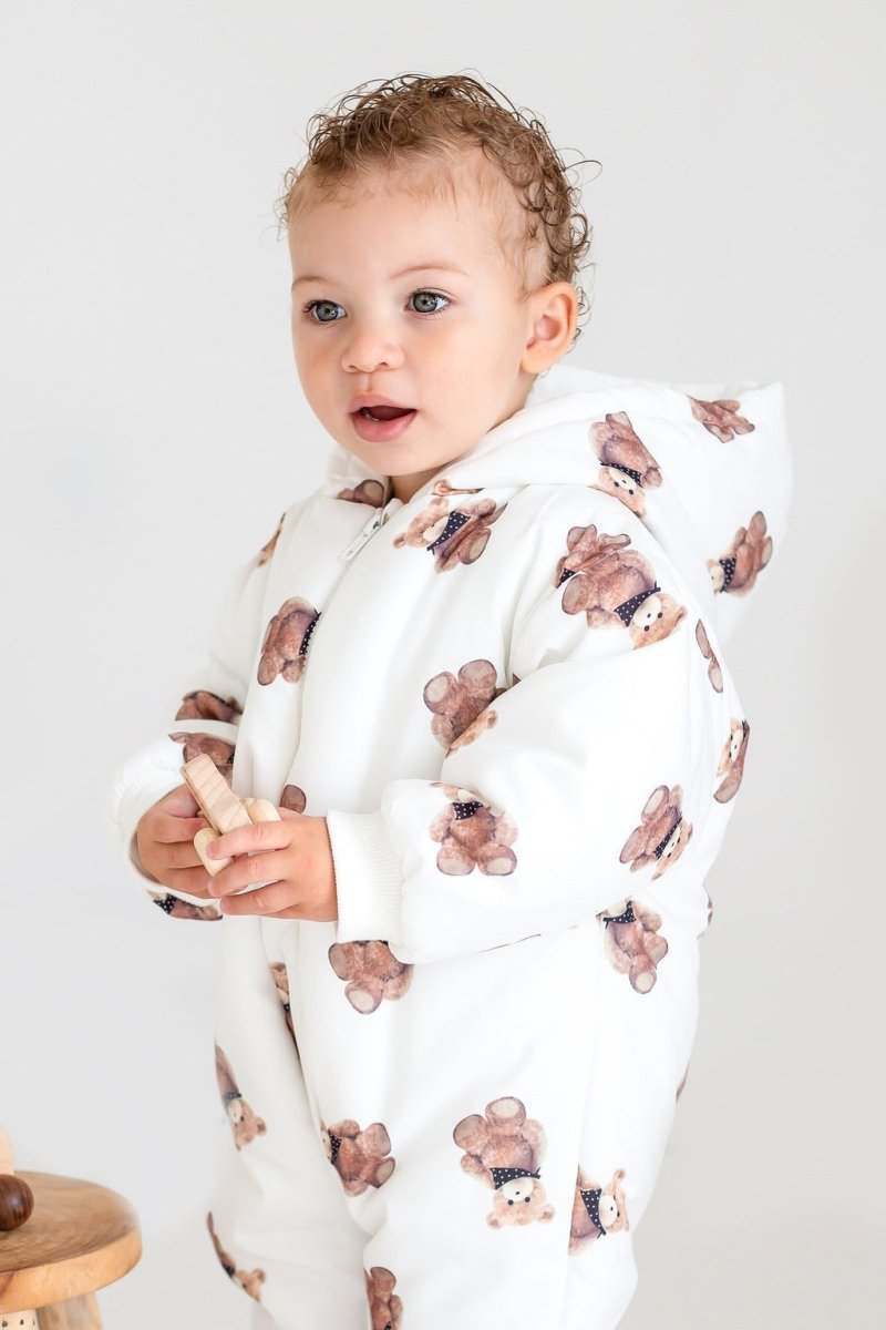 The Bear Puffer Suit with Hood - Pramsuits