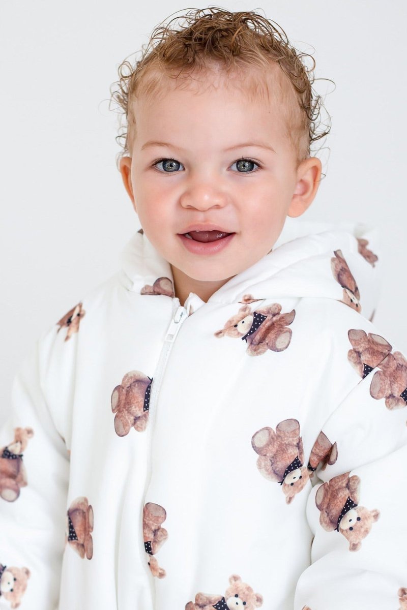 The Bear Puffer Suit with Hood - Pramsuits