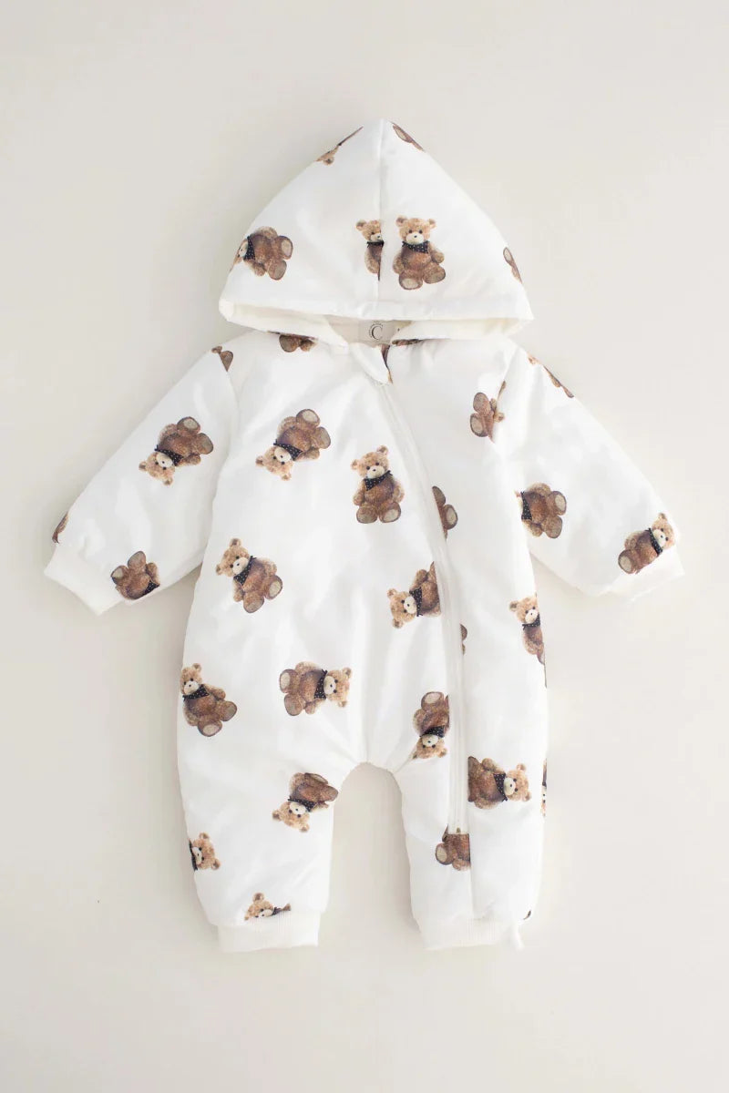 The Bear Puffer Suit with Hood - Pramsuits