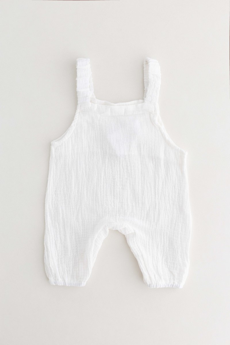 The Bear Set Hat & Romper White - Rompers