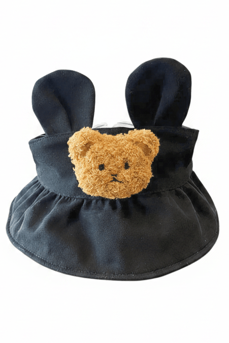 The Bear Visor Hat For Little Heads - Black - Hats