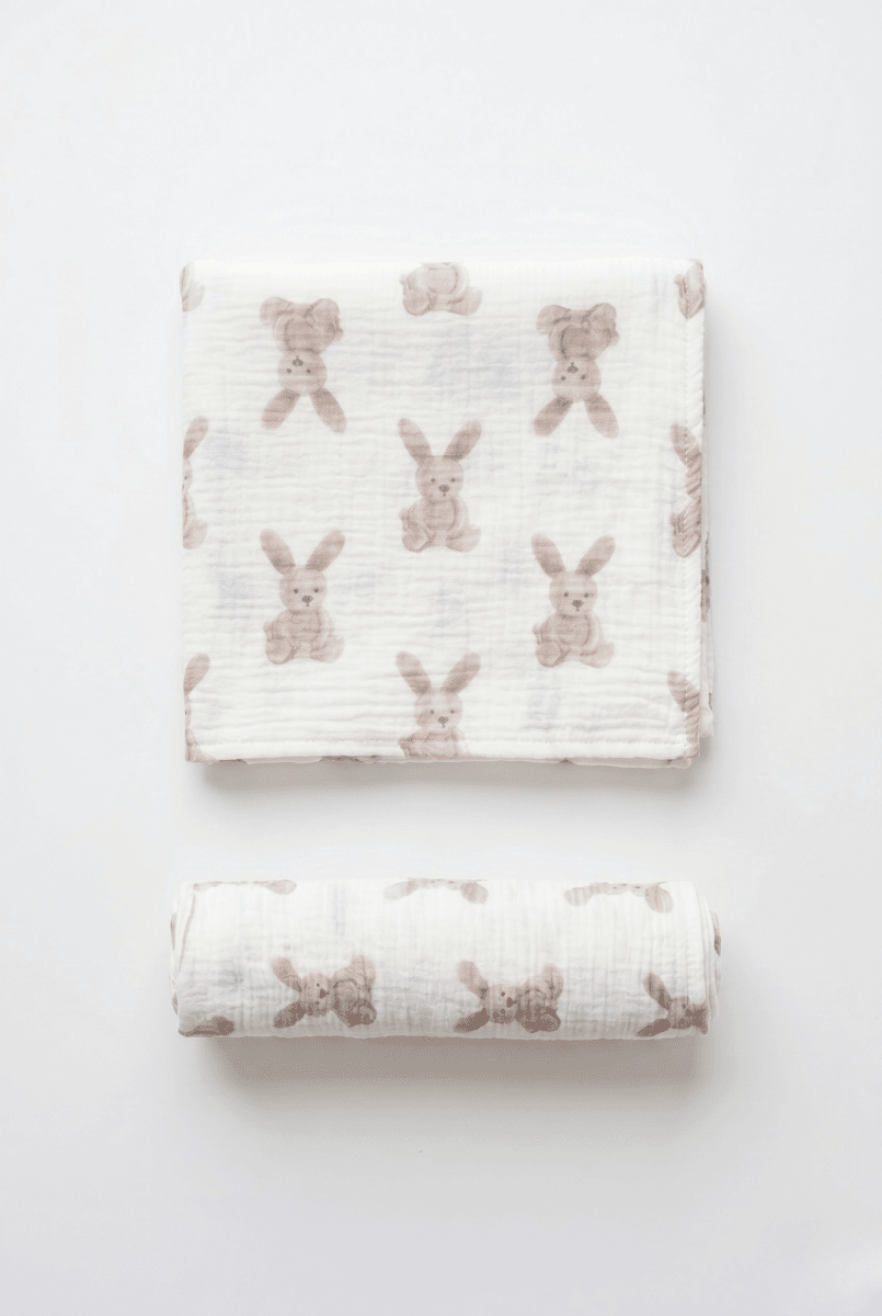 The Bunny Muslin Blanket Swaddle - Blankets