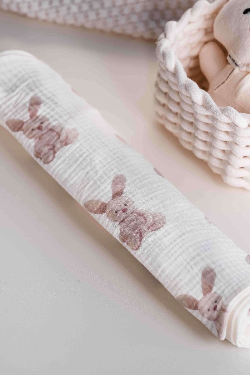 The Bunny Muslin Blanket Swaddle - Blankets