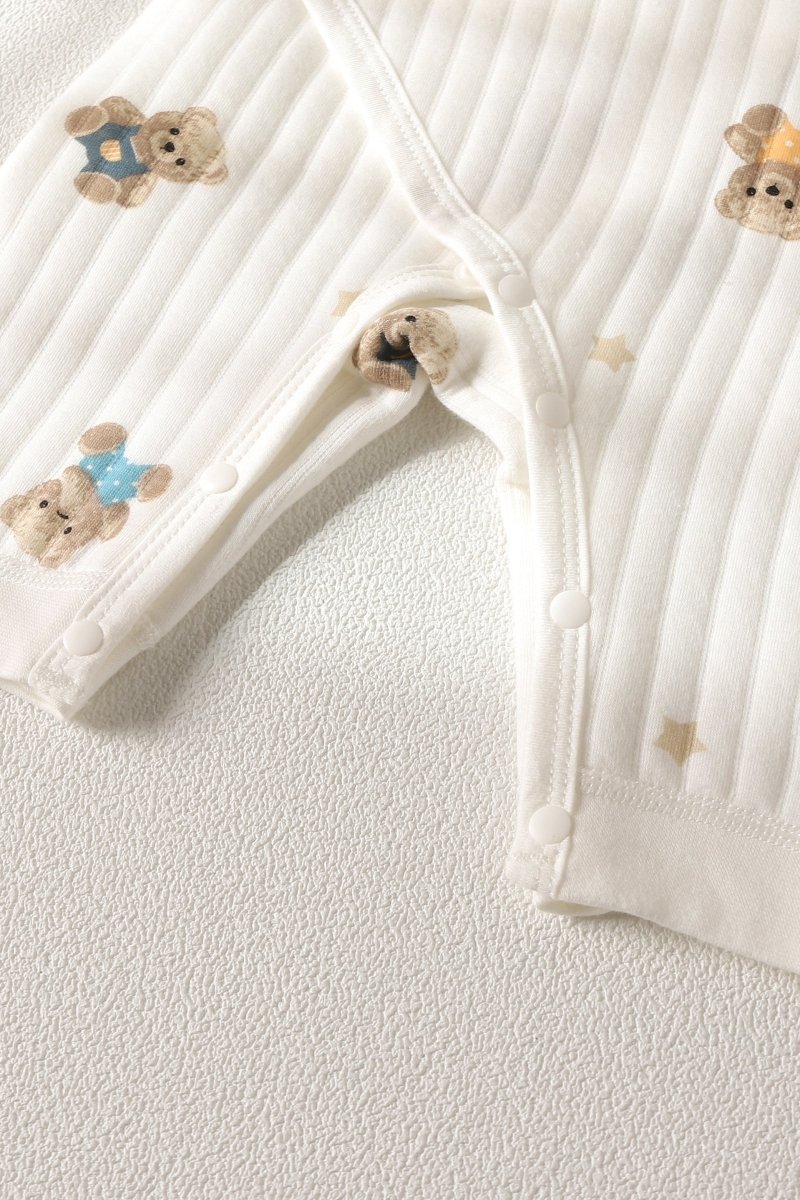 The Charming Bear Boucle Wrap Baby Grow Romper - Rompers
