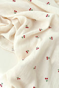 The Cherry Muslin Blanket Swaddle - Blankets