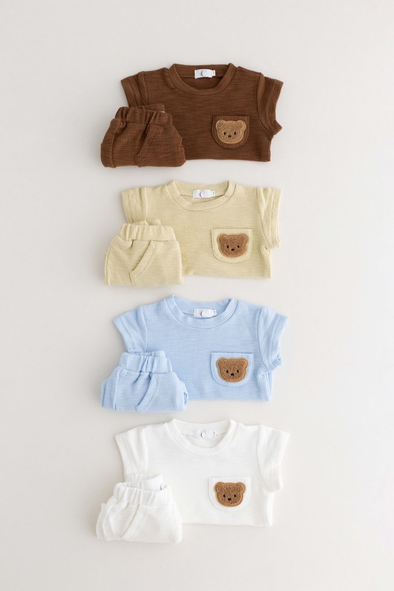 The Coloured Bear 2 Piece T-Shirt & Shorts Set - Outfit Sets