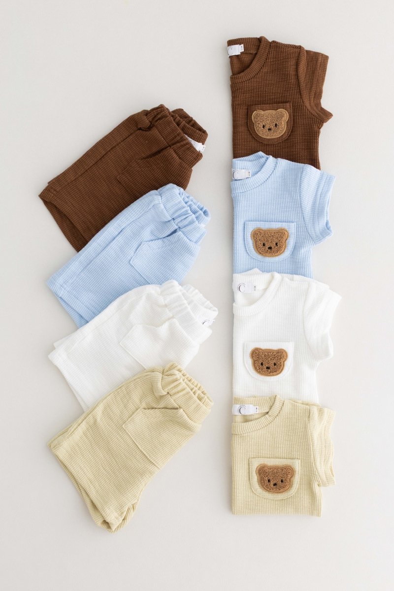 The Coloured Bear 2 Piece T-Shirt & Shorts Set - Outfit Sets