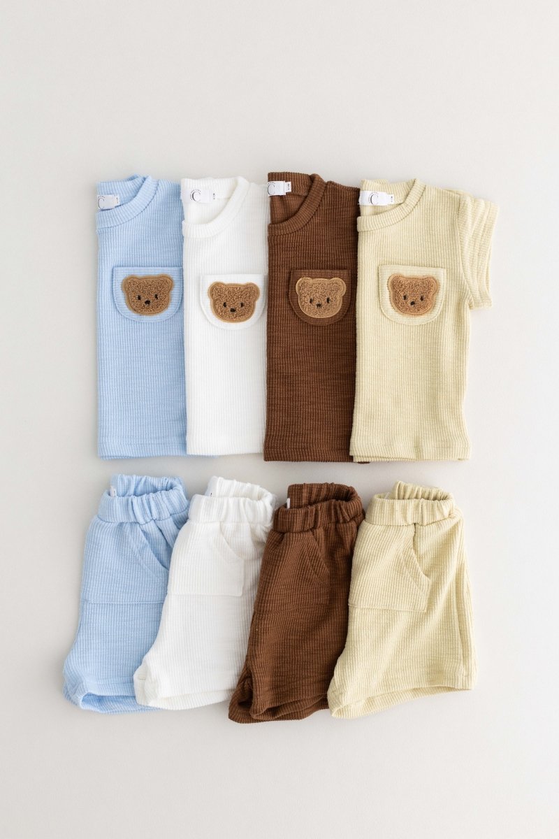 The Coloured Bear 2 Piece T-Shirt & Shorts Set - Outfit Sets
