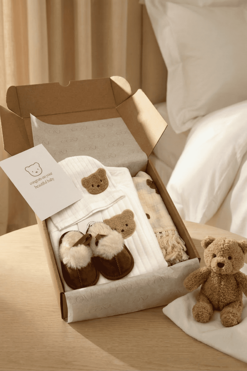 The Cozy Boucle Baby Bear Personalised Gift Box - Gift Sets