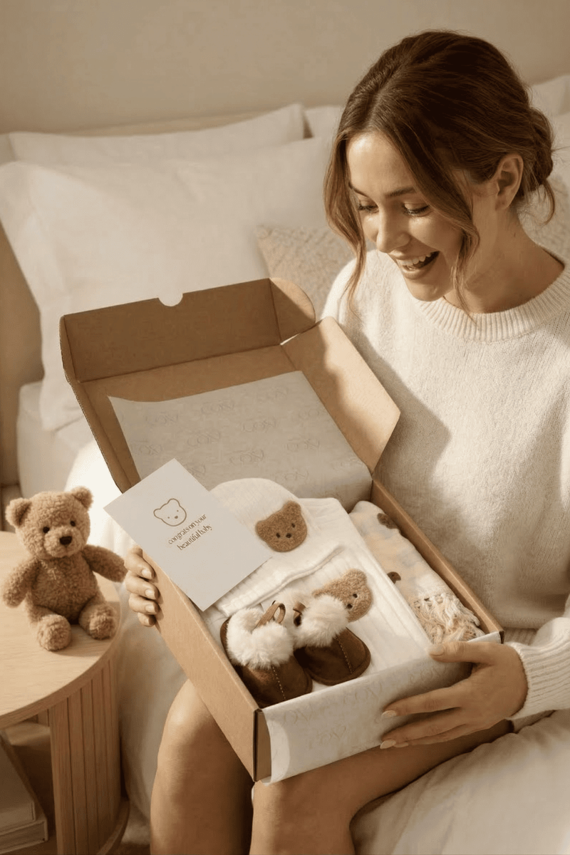 The Cozy Boucle Baby Bear Personalised Gift Box - Gift Sets