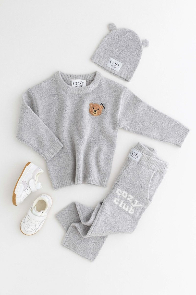 The Cozy Cub Knit Set Grey Set - Tracksuits
