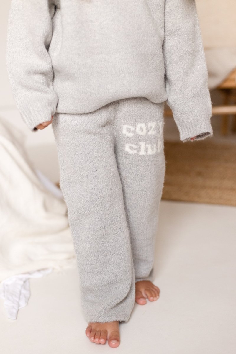The Cozy Cub Knit Set Grey Set - Tracksuits