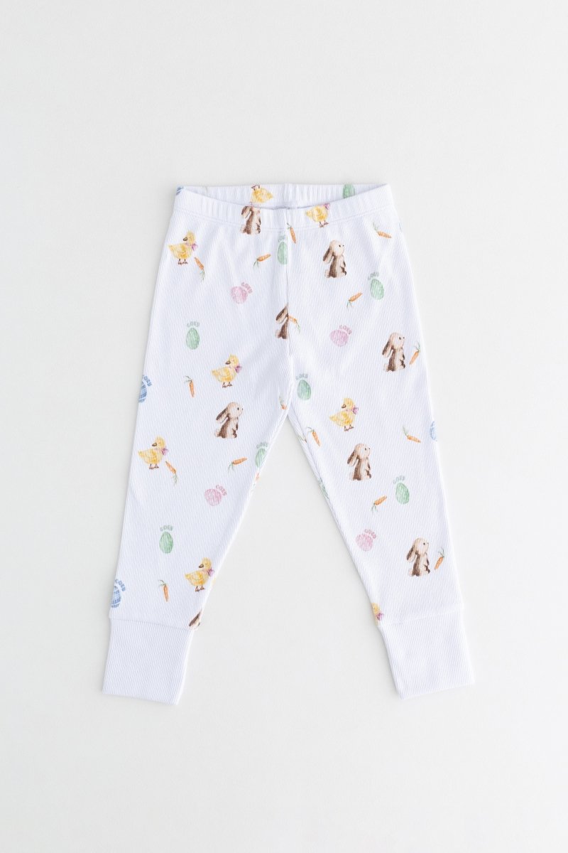 The COZY Hop Ribbed Cotton Two-Piece Set Long Sleeve Pyjamas - Pyjamas