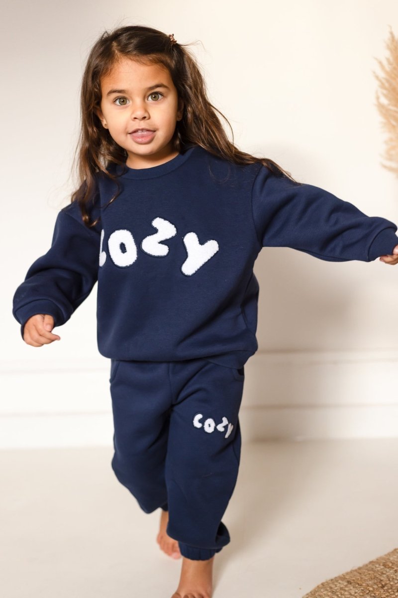 The COZY Little Lounger Tracksuit Navy - Tracksuits