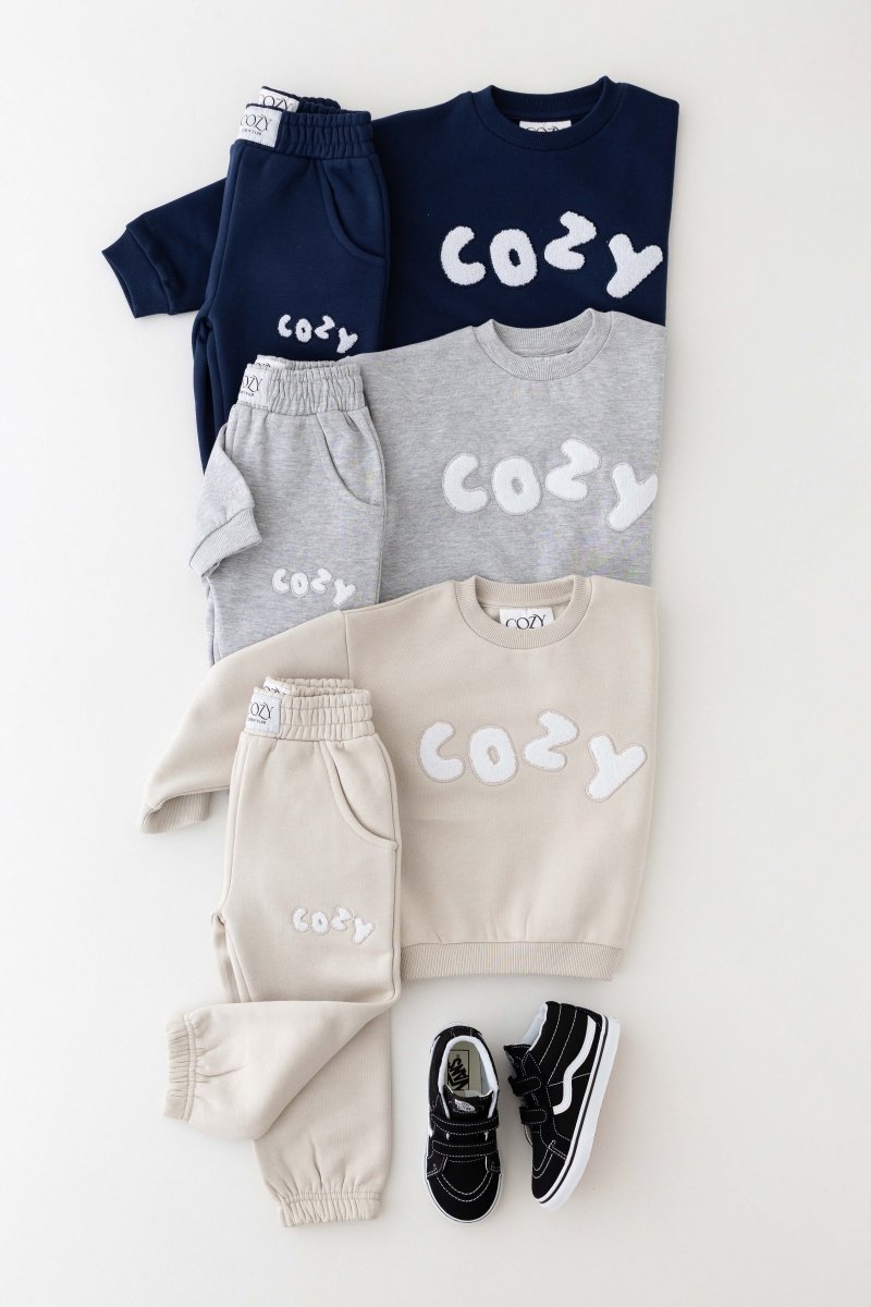 The COZY Little Lounger Tracksuit Navy - Tracksuits