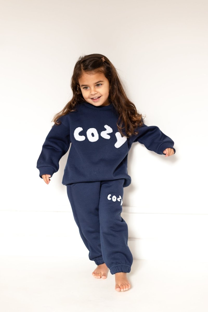 The COZY Little Lounger Tracksuit Navy - Tracksuits