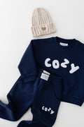The COZY Little Lounger Tracksuit Navy - Tracksuits