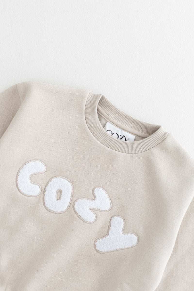 The COZY Little Lounger Tracksuit Stone - Tracksuits