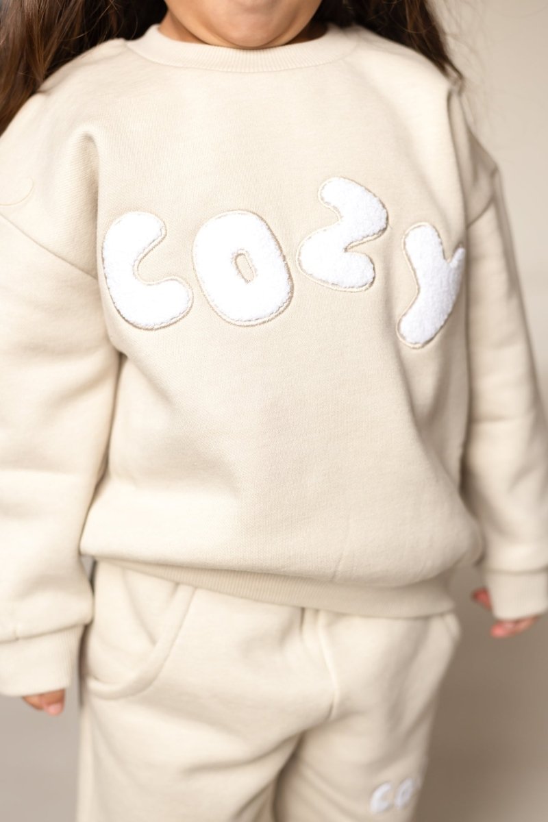 The COZY Little Lounger Tracksuit Stone - Tracksuits