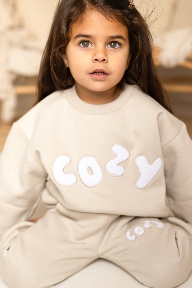 The COZY Little Lounger Tracksuit Stone - Tracksuits