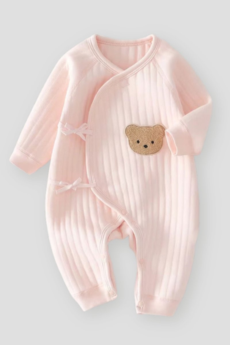 The Cozy Pink Boucle Baby Bear & Rainbow Personalised Gift Box - Gift Sets