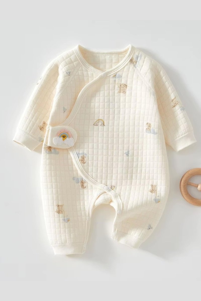 The Cozy Pink Boucle Baby Bear & Rainbow Personalised Gift Box - Gift Sets