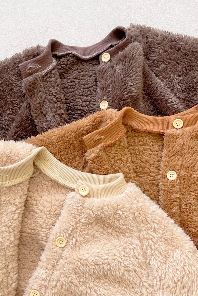 The Fur Bear Knitted Hooded Pramsuit - Pramsuits