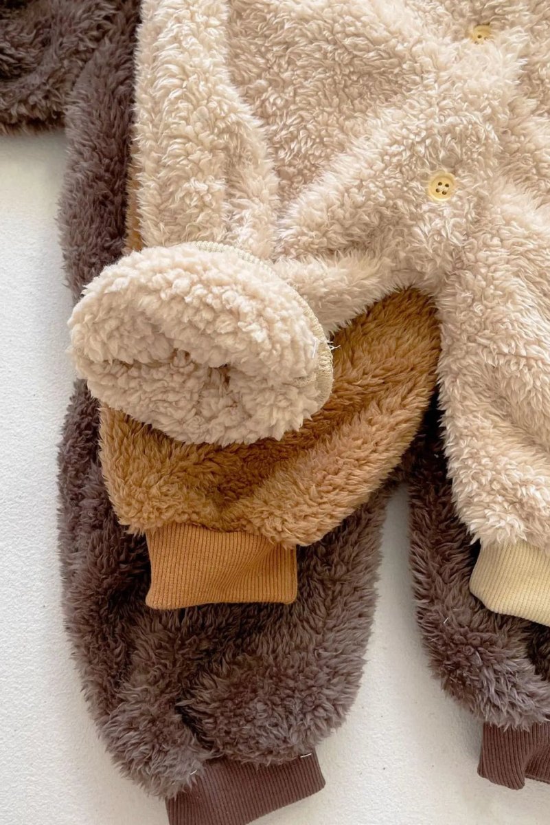 The Fur Bear Knitted Hooded Pramsuit - Pramsuits