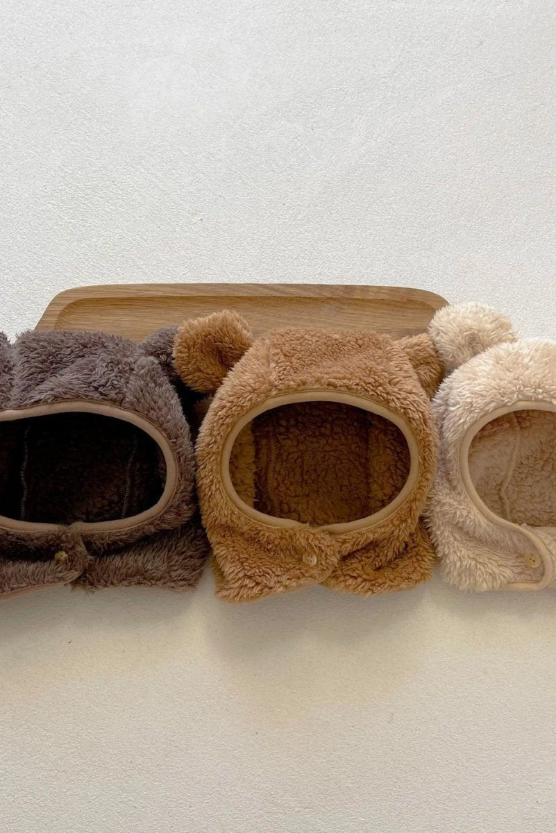 The Fur Bear Knitted Hooded Pramsuit - Pramsuits