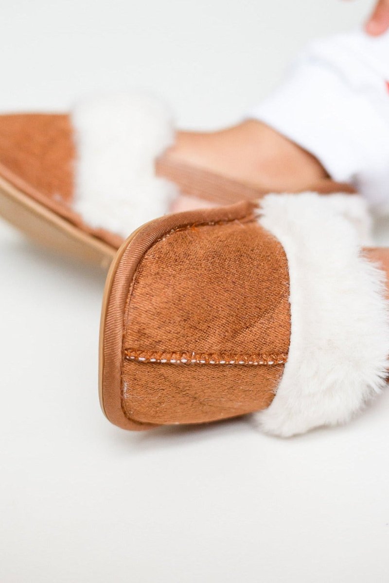 The Fur Slippers Beige Brown or Pink - Slippers