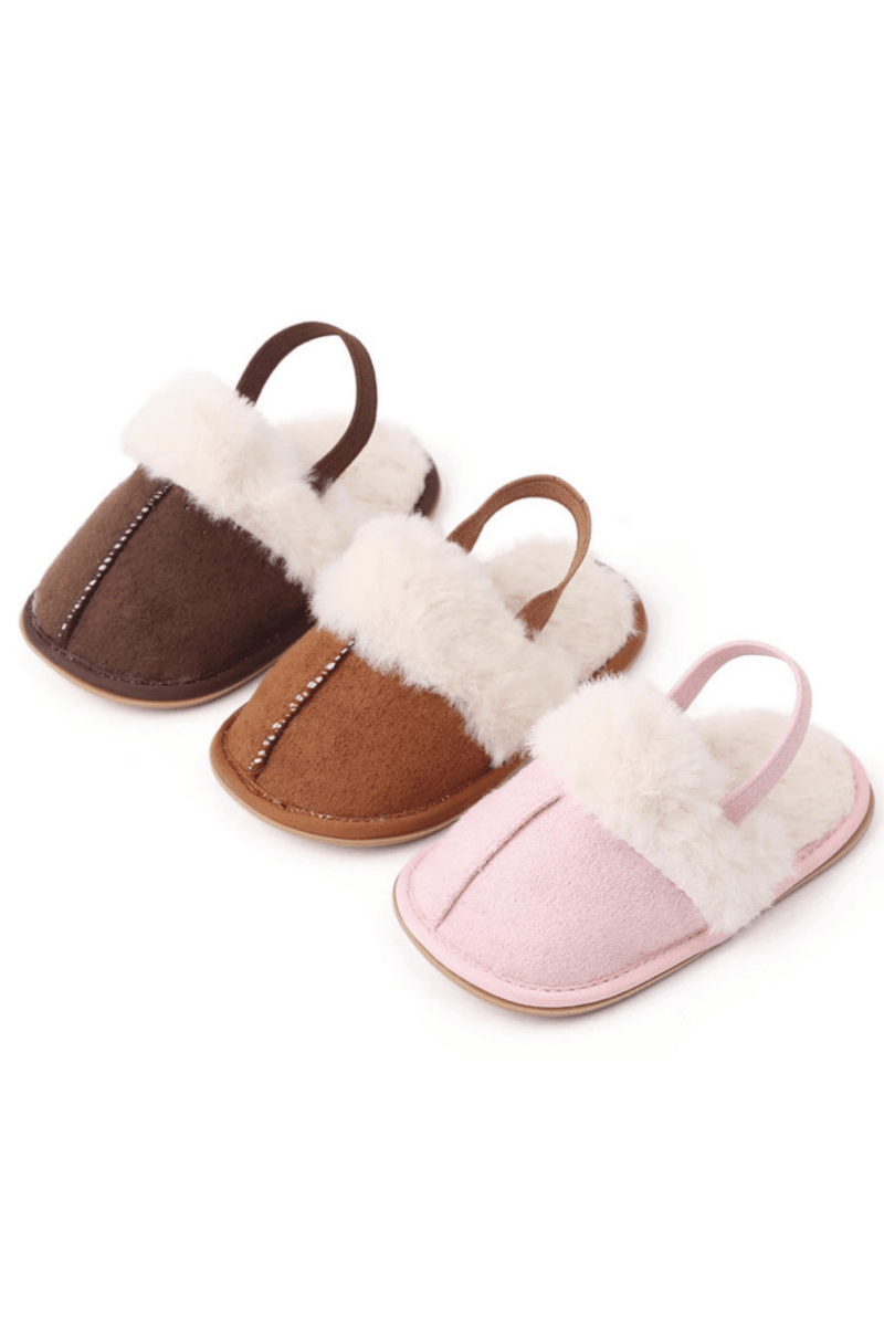 The Fur Slippers Beige Brown or Pink - Slippers