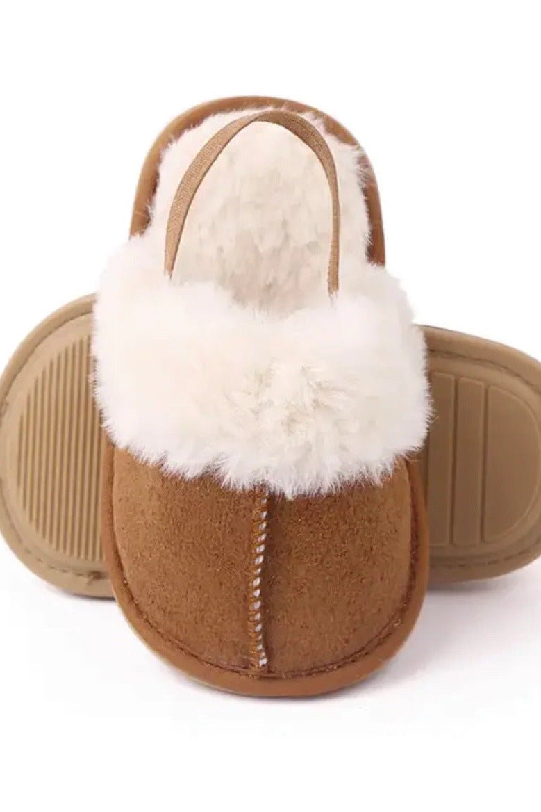 The Fur Slippers Beige Brown or Pink - Beige Fur Slipper / 0-6 M - Slippers